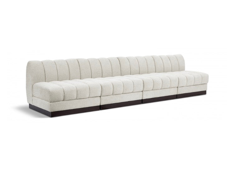 London Chenille Fabric Sofa- 4 Seat