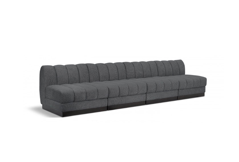 London Chenille Fabric Sofa- 4 Seat