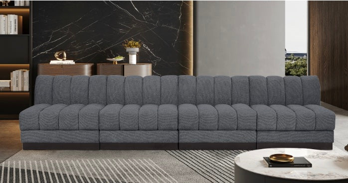 London Chenille Fabric Sofa- 4 Seat