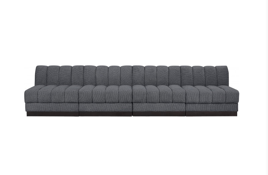 London Chenille Fabric Sofa- 4 Seat