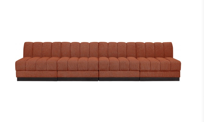 London Chenille Fabric Sofa- 4 Seat