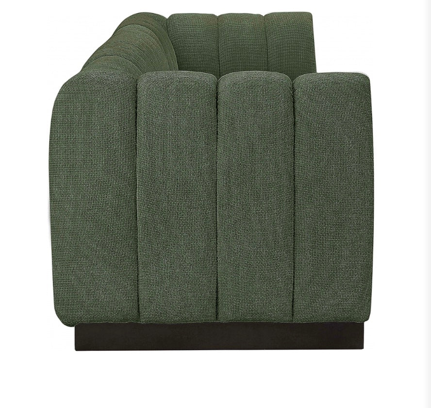 London Chenille Fabric Sofa with Arms- 4 Seat