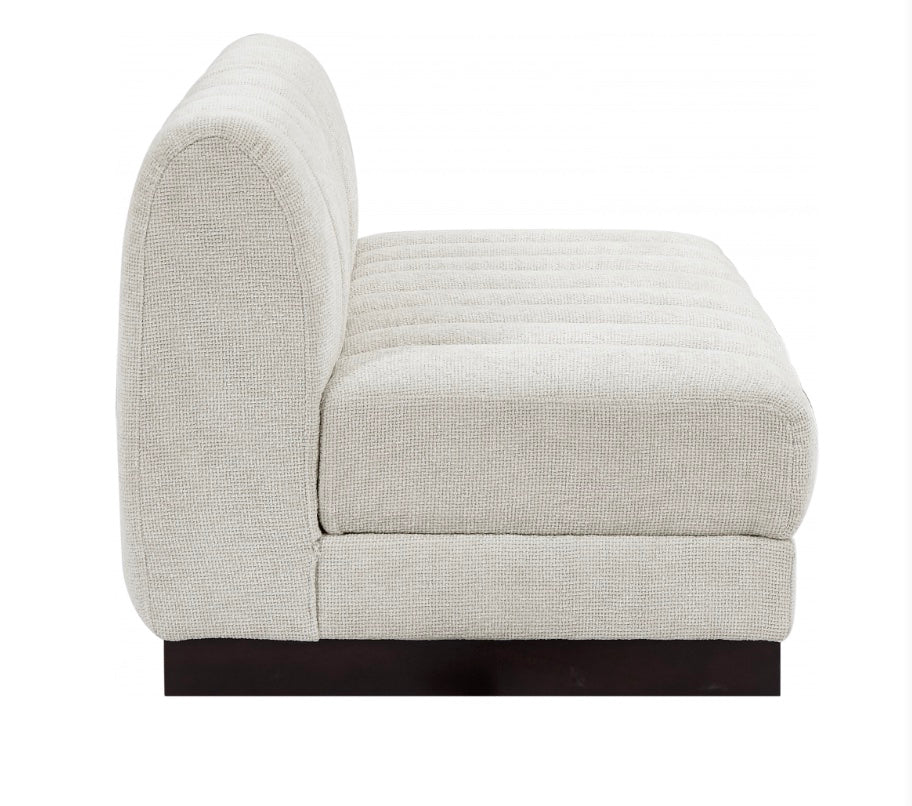 London Chenille Fabric Loveseat