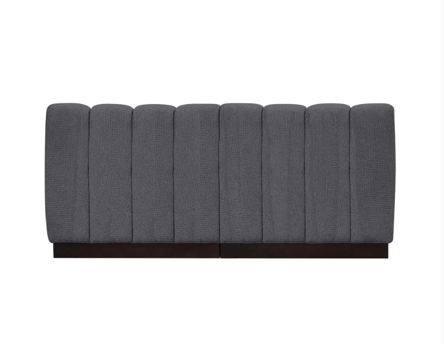 London Chenille Fabric Loveseat