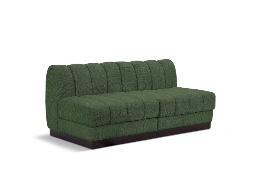 London Chenille Fabric Loveseat