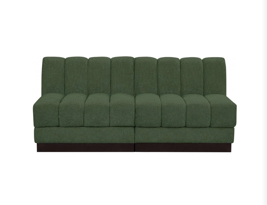 London Chenille Fabric Loveseat