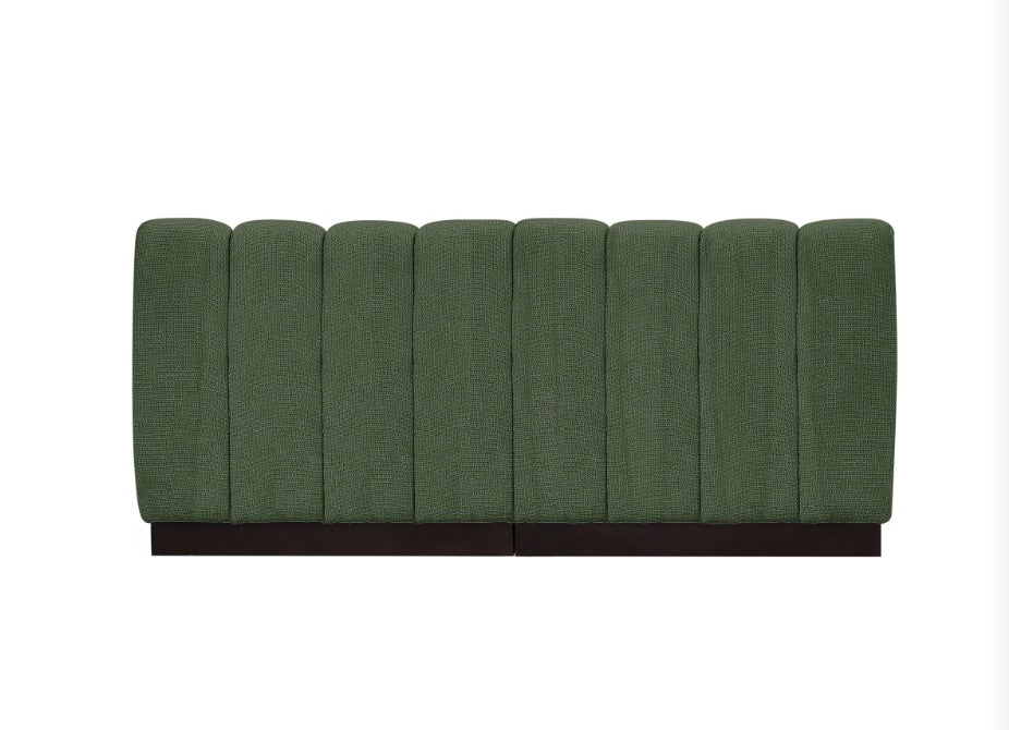 London Chenille Fabric Loveseat