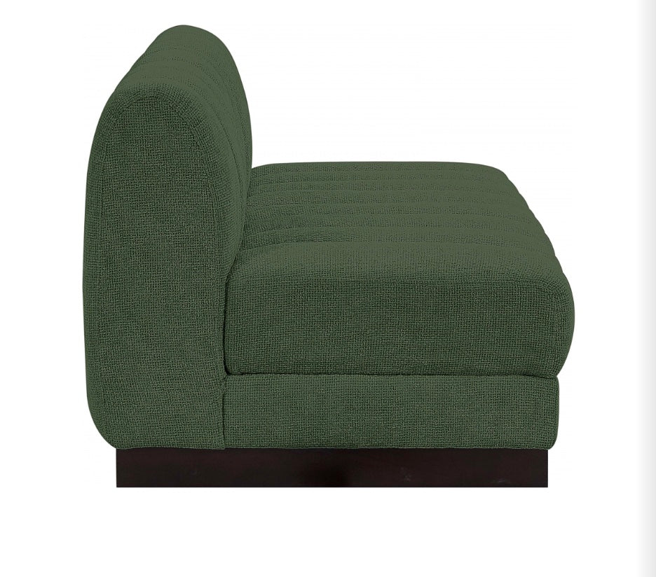 London Chenille Fabric Loveseat