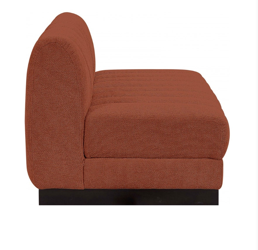 London Chenille Fabric Loveseat