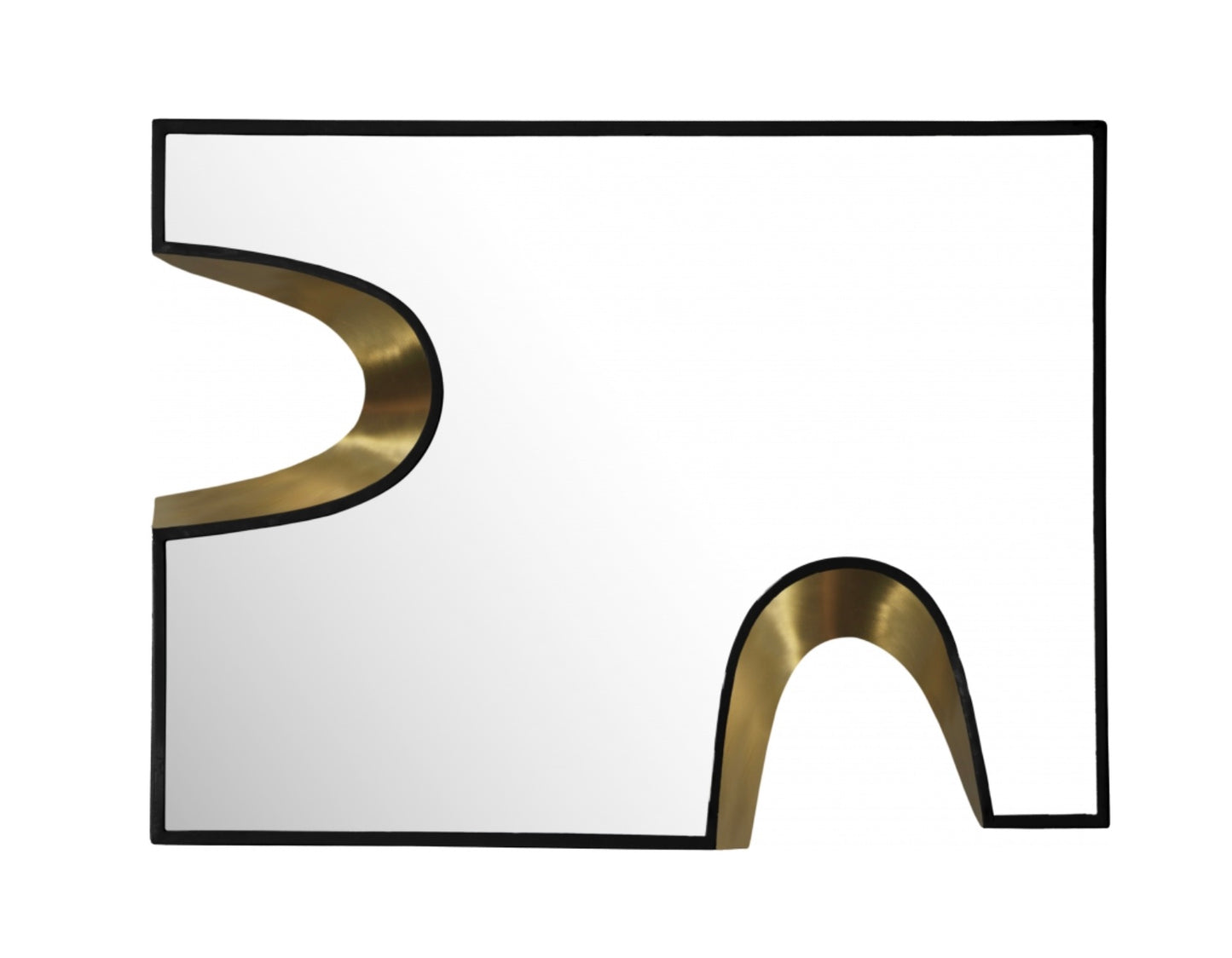 Puzzle Piece Mirror- Gold