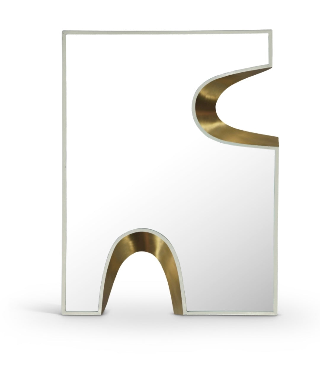 Puzzle Piece Mirror- Gold