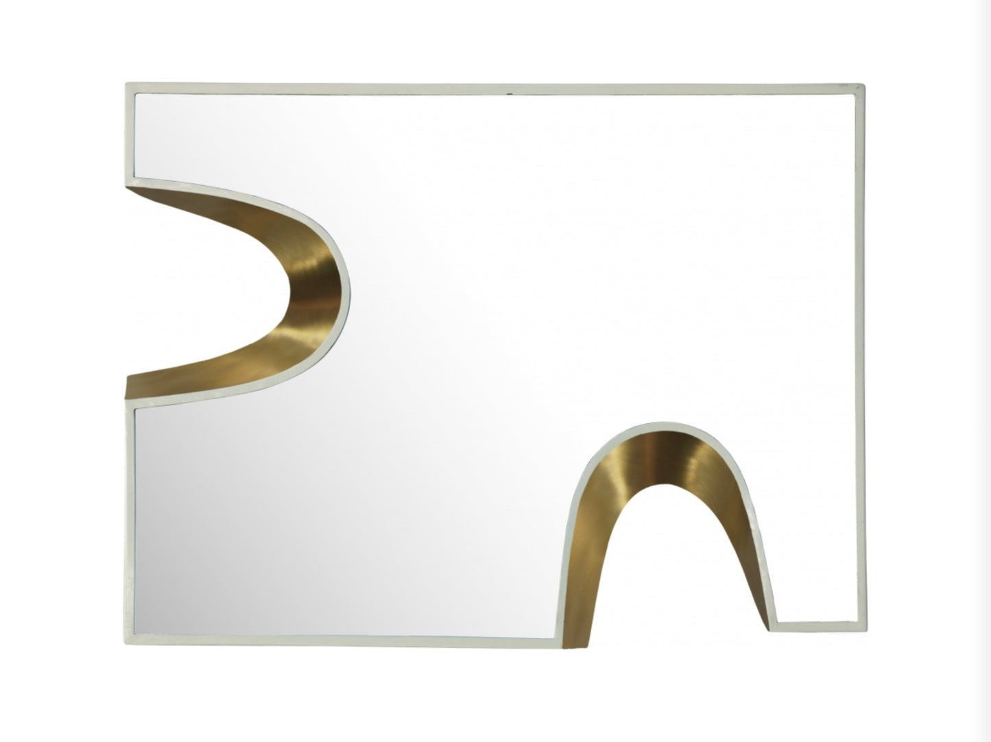 Puzzle Piece Mirror- Gold