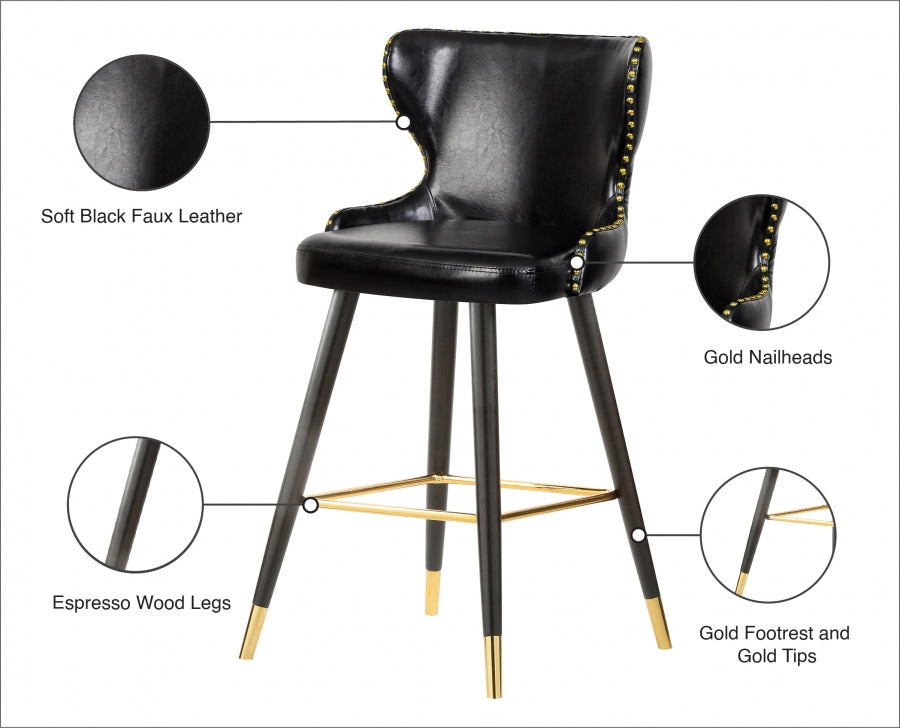 Fun Times Leather Bar | Counter Stool Set of 2