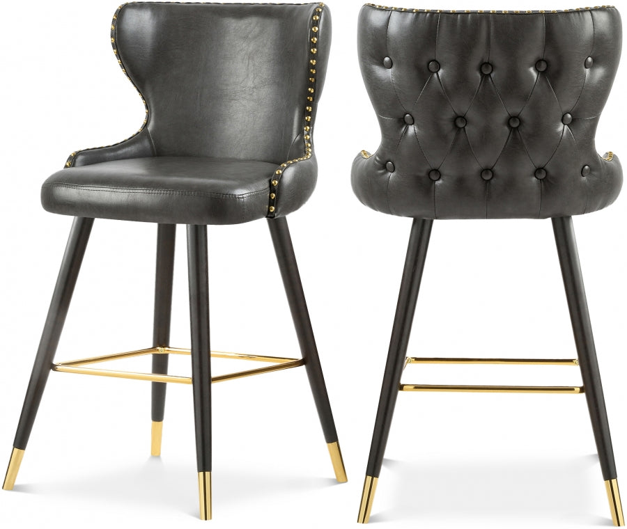 Fun Times Leather Bar | Counter Stool Set of 2