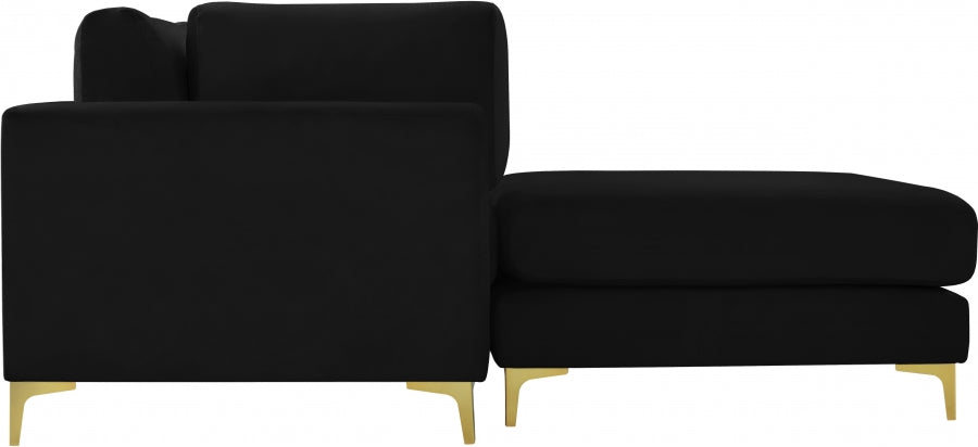 Manifest Velvet Modular Reversible Sectional