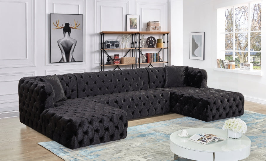 Chanel Velvet 3pc. Sectional