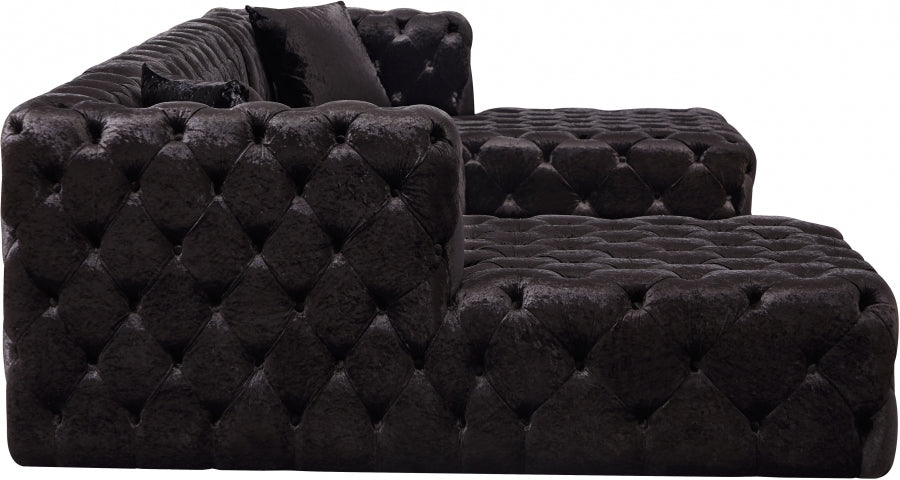 Chanel Velvet 3pc. Sectional