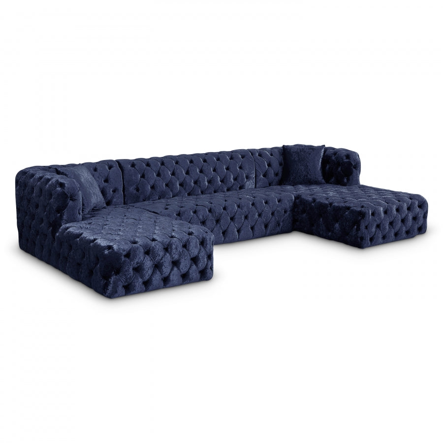 Chanel Velvet 3pc. Sectional