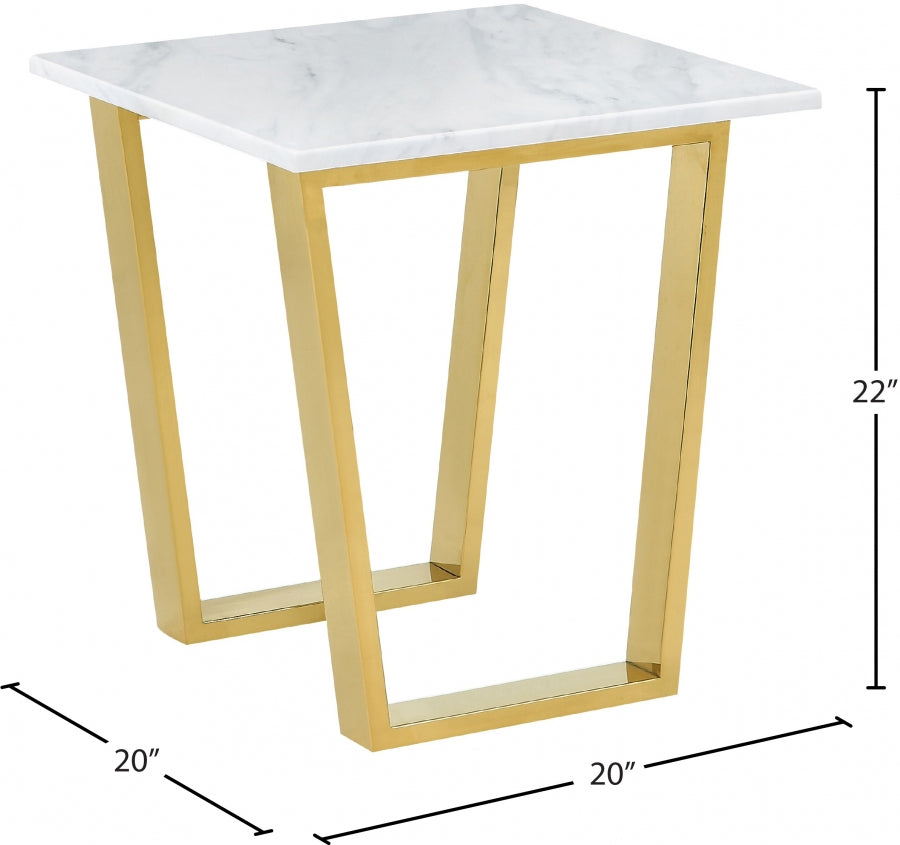 Luxe 9 Gold End Table