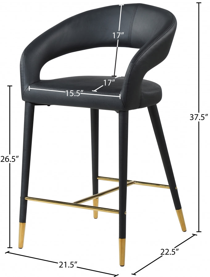 Beyonce || Faux Leather Stool Set of 2