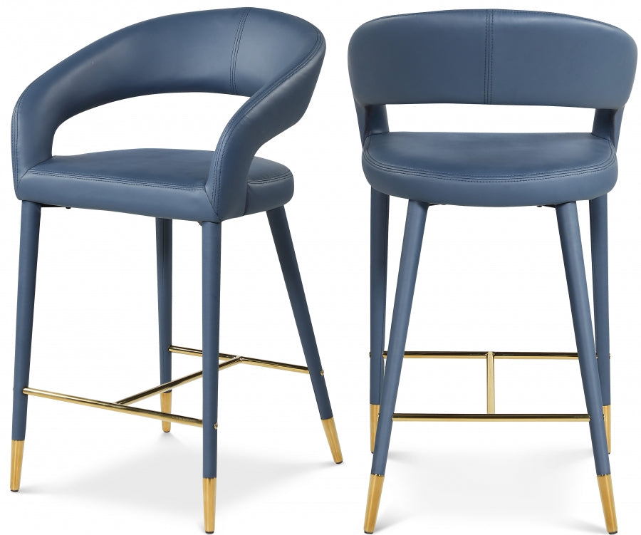 Beyonce || Faux Leather Stool Set of 2