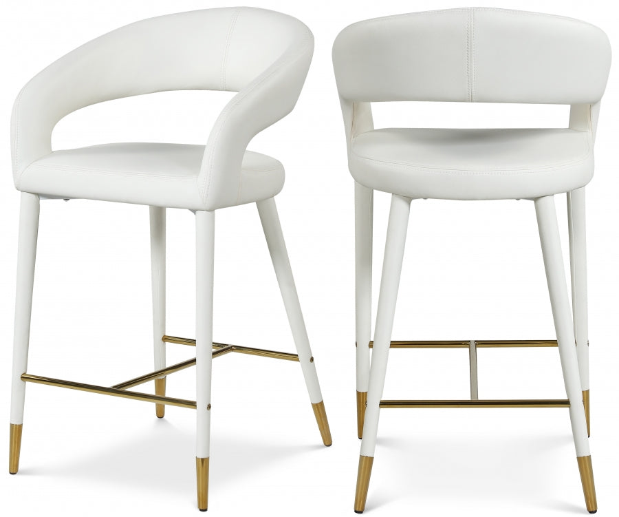 Beyonce || Faux Leather Stool Set of 2