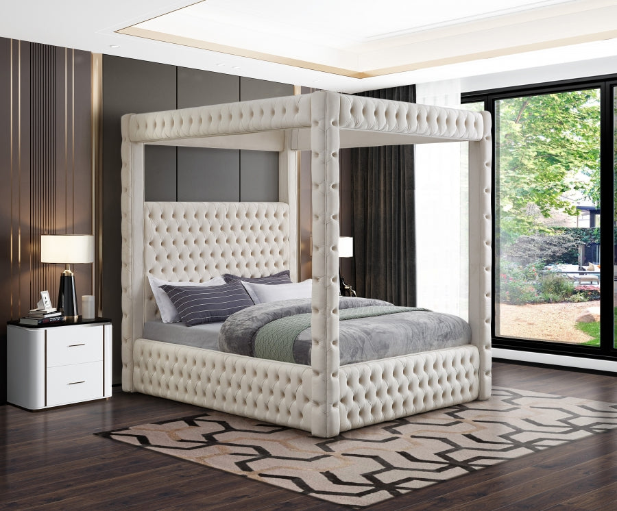 Luxury Cinderilla Velvet Bed