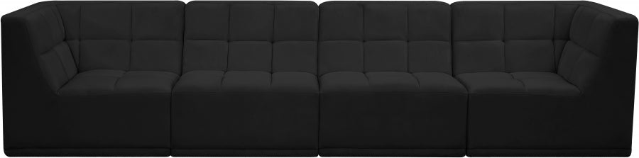 Brian Velvet Modular 128" Sofa