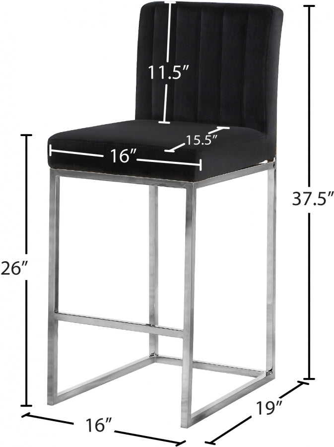 Giselle Velvet Counter Stool Set of 2
