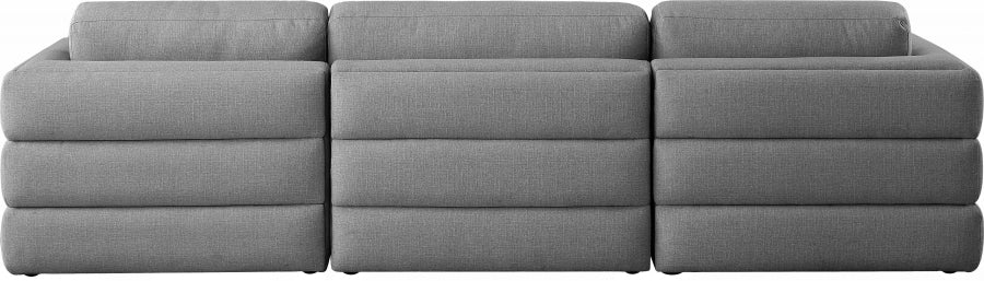 Gisele Linen Textured Modular 114" Sofa