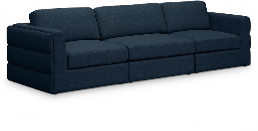 Gisele Linen Textured Modular 114" Sofa