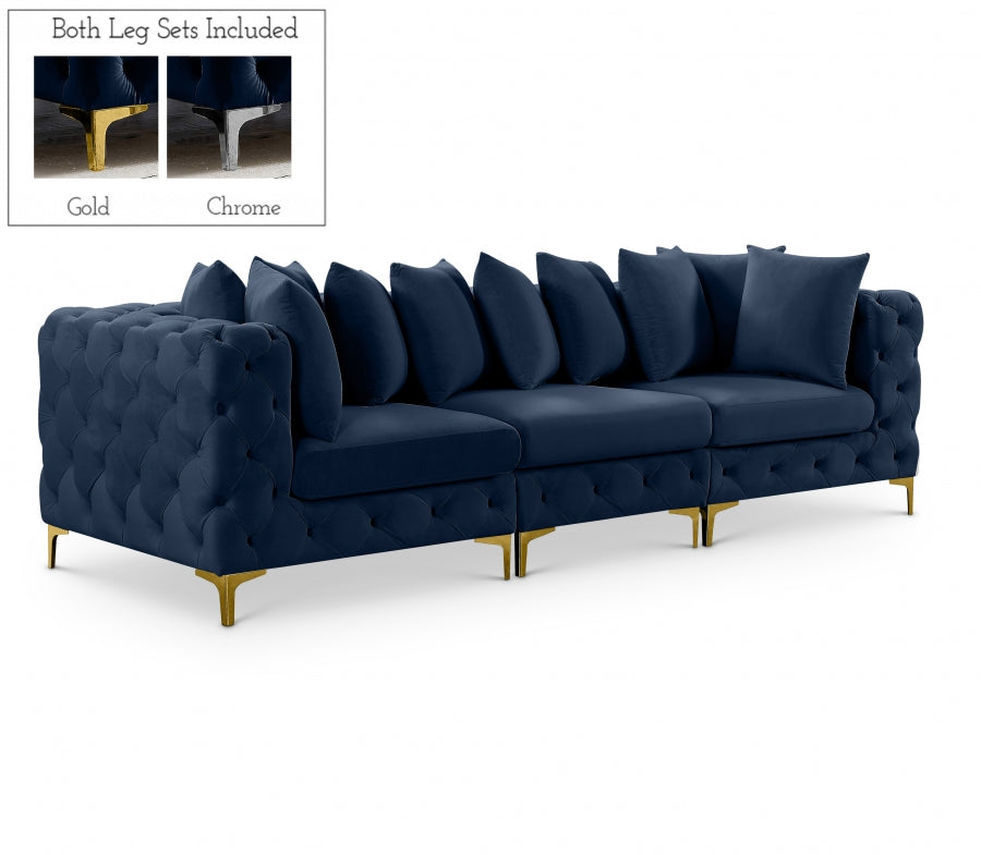 Lottery 108" Velvet Modular Sofa