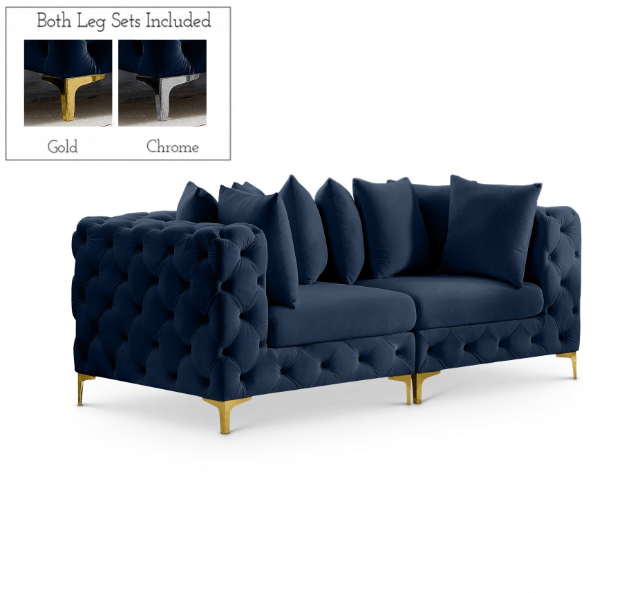 Lottery 78" Velvet Modular Sofa