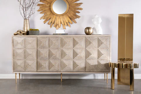 MILO WOOD 4 DOORS SIDEBOARD