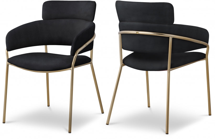 Chic Velvet Dining Chair Set of 2