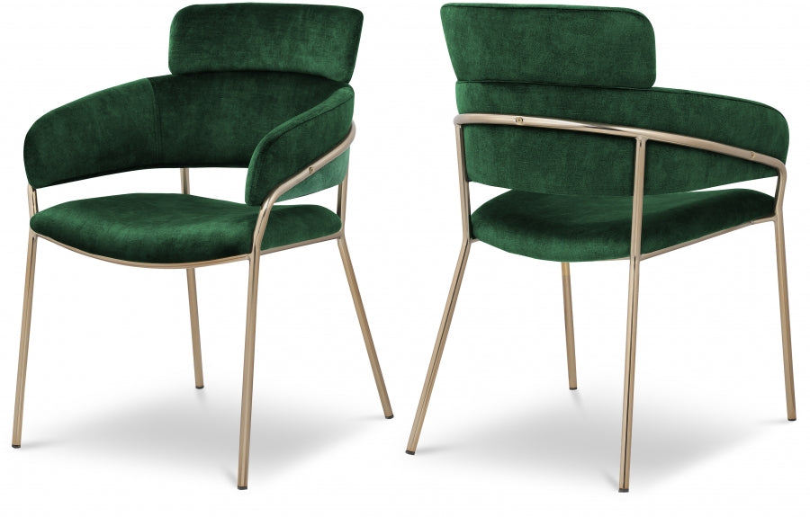 Chic Velvet Dining Chair Set of 2