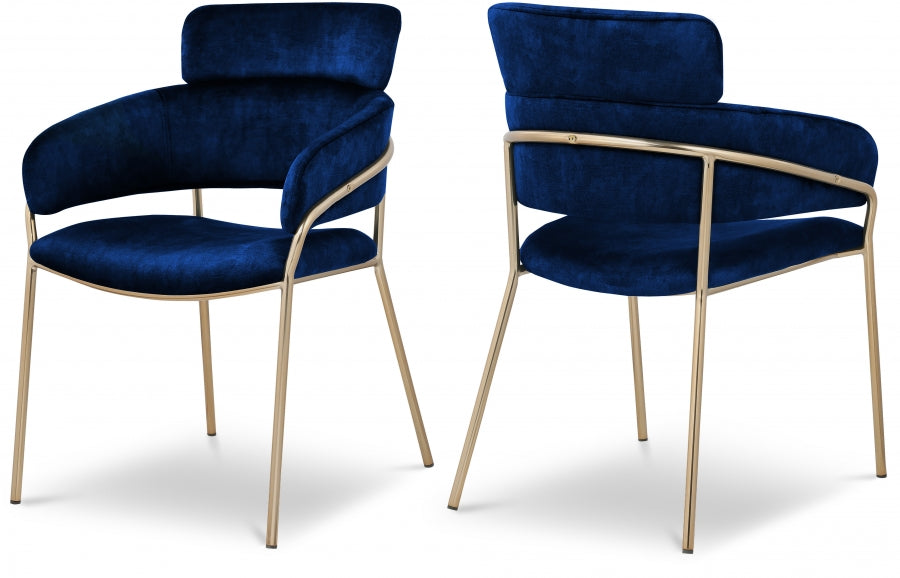 Chic Velvet Dining Chair Set of 2