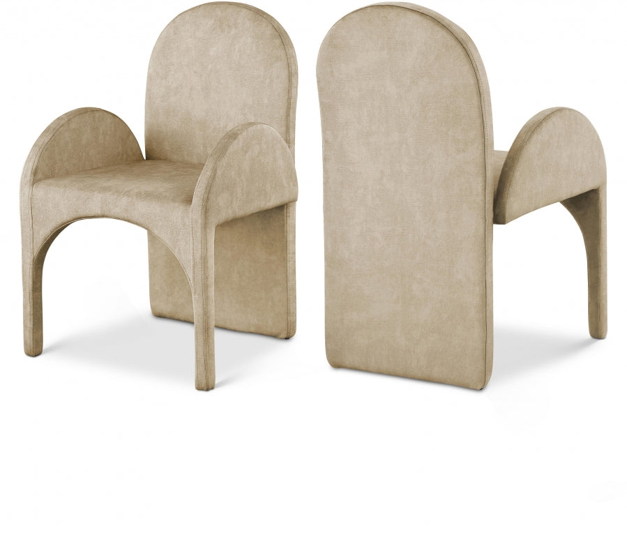 Luxury Money Leather Dining Chair Set of 2