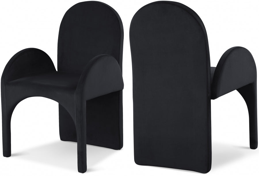 Luxury Money Leather Dining Chair Set of 2