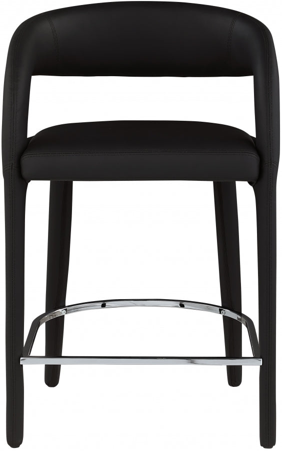 New York Faux Leather Counter Stool Set of 2