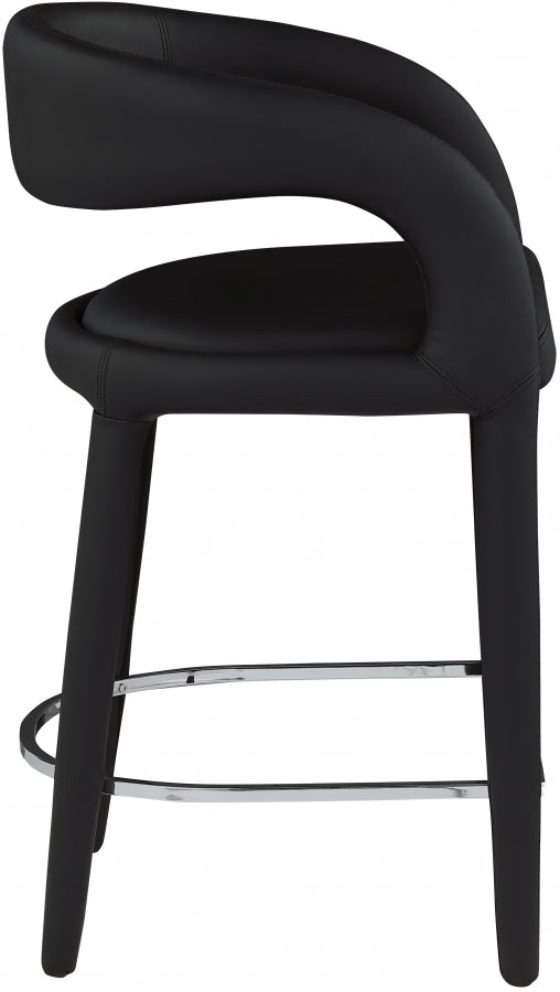 New York Faux Leather Counter Stool Set of 2