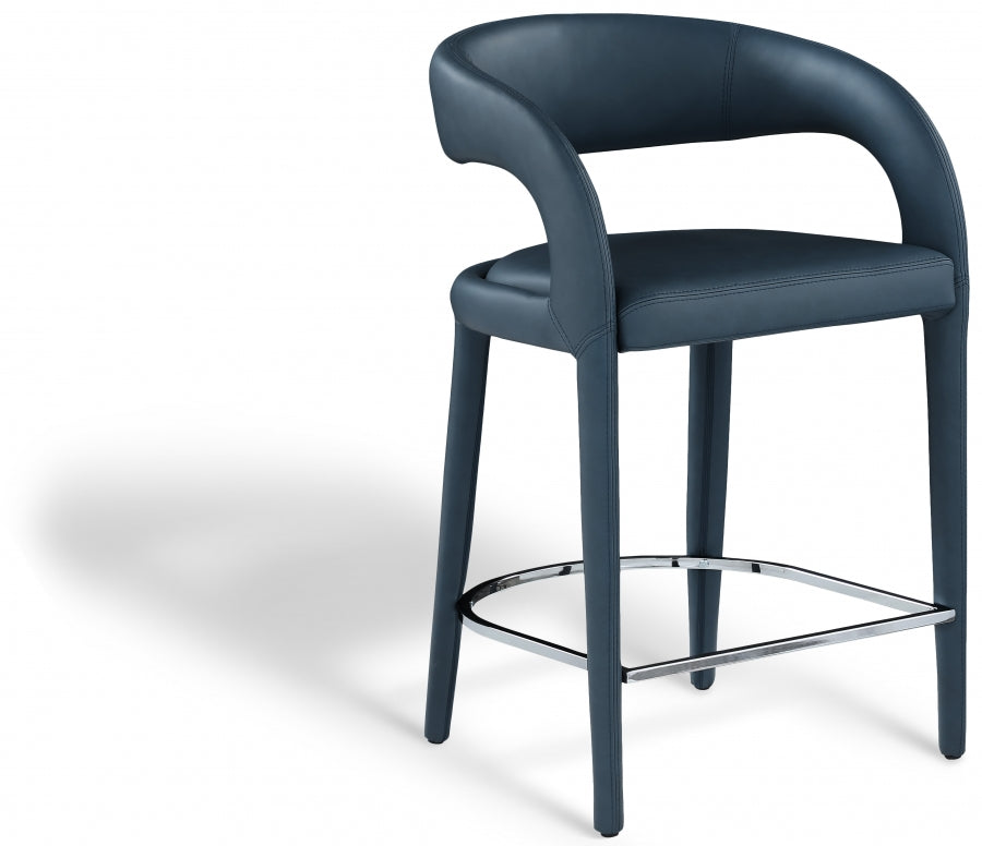 New York Faux Leather Counter Stool Set of 2