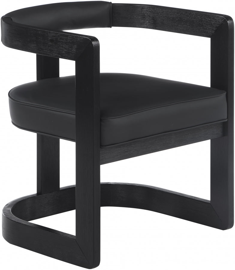 Moon Faux Leather Dining Chair Set of 2