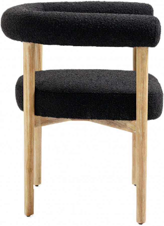 Judgement Boucle Fabric Dining Chair Set of 2