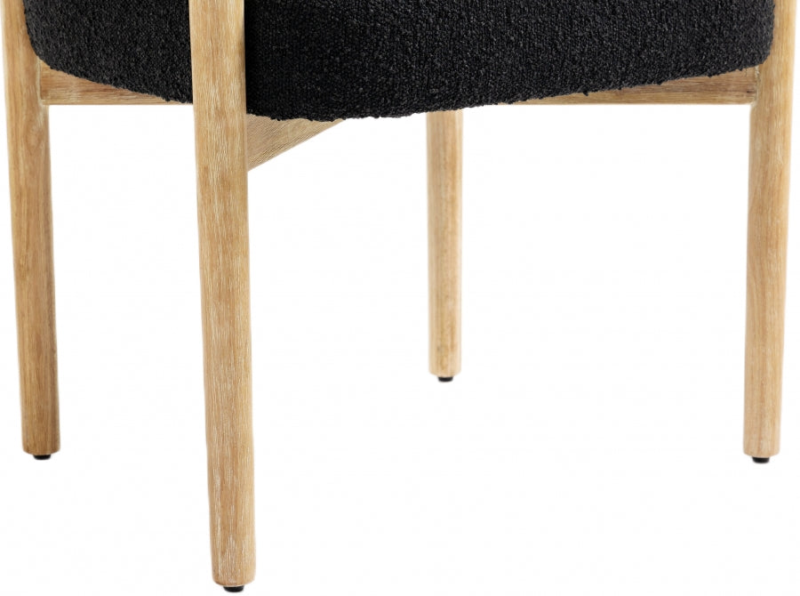 Judgement Boucle Fabric Dining Chair Set of 2