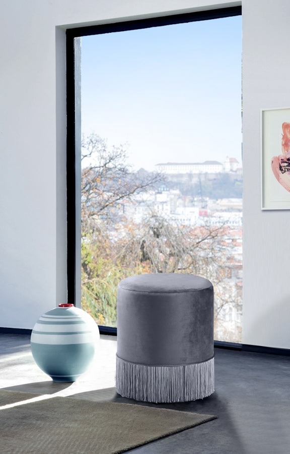 Luna Velvet Ottoman