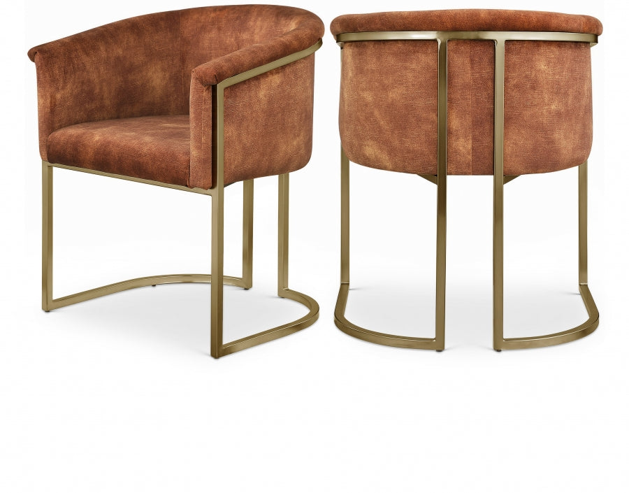 Rose Velvet Dining Chair Set of 2