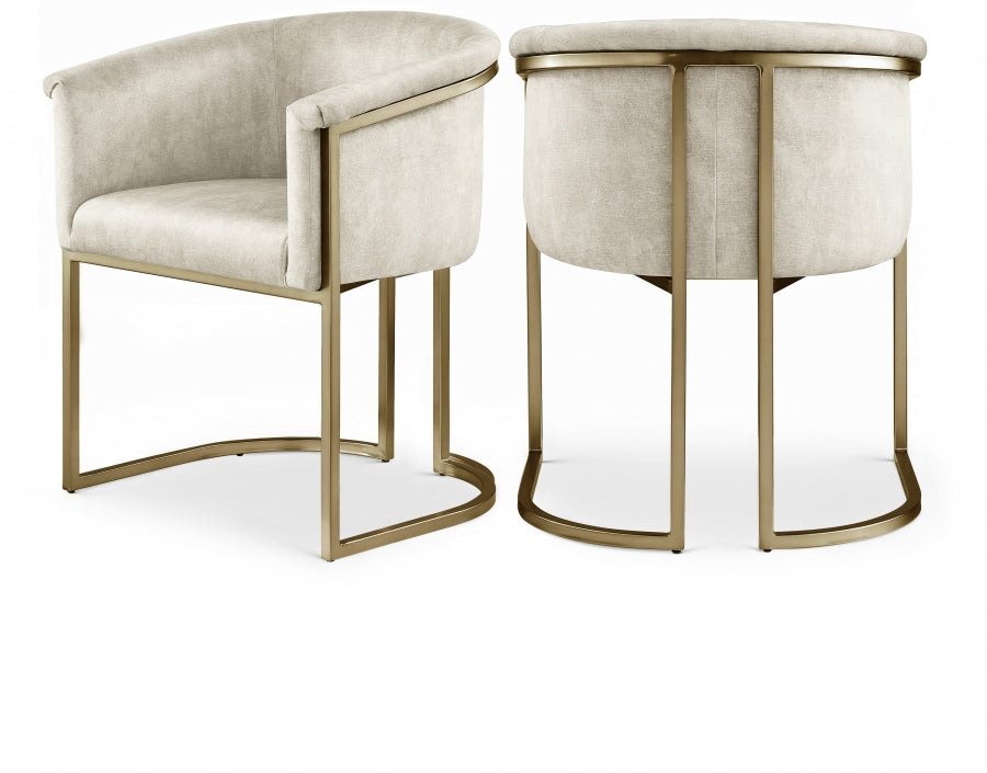 Rose Velvet Dining Chair Set of 2