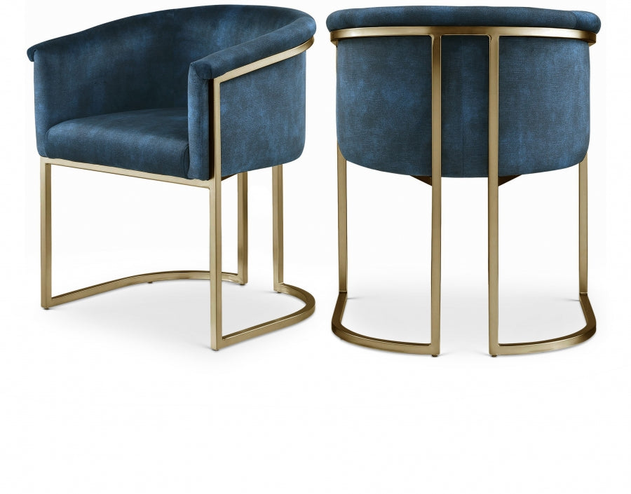 Rose Velvet Dining Chair Set of 2
