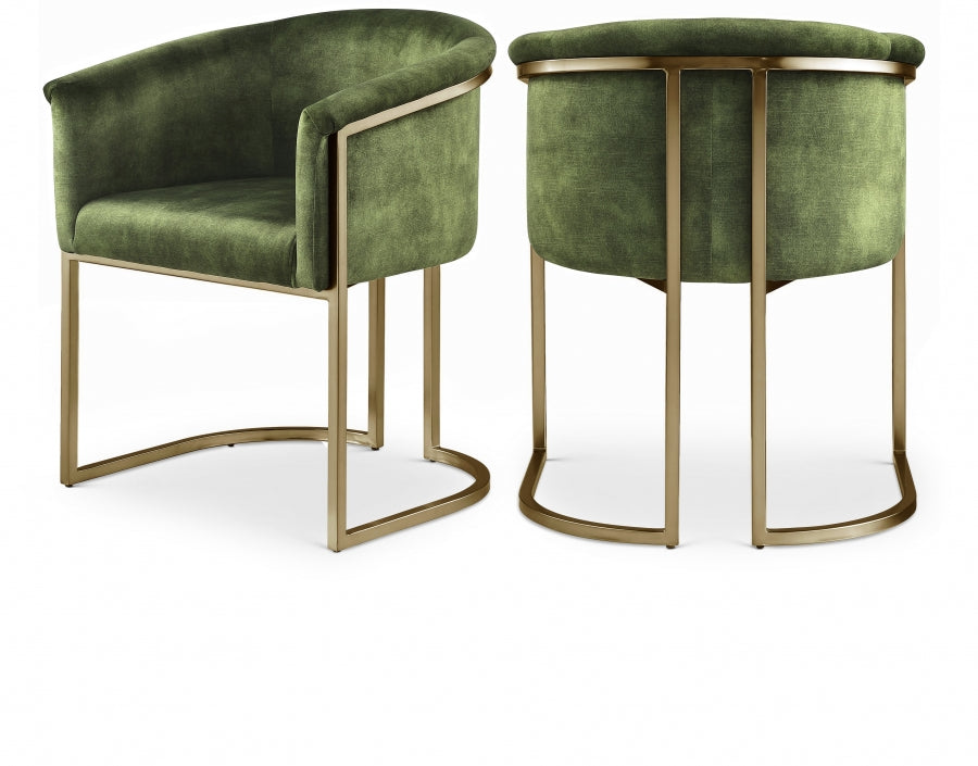Rose Velvet Dining Chair Set of 2